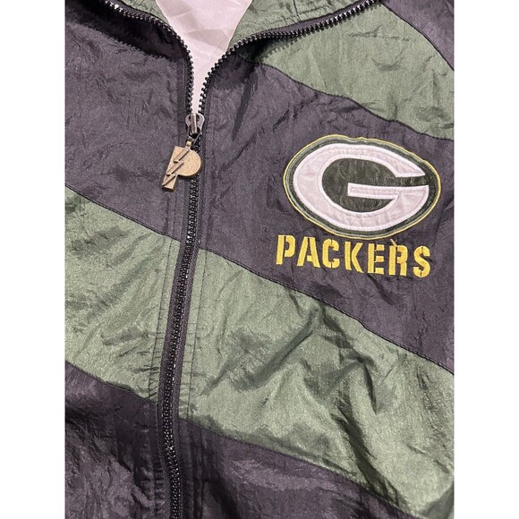 VTG Green Bay Packers Pro Player NFL Experience Full Zip Wind Breaker Size L P2 - Picture 9 of 13